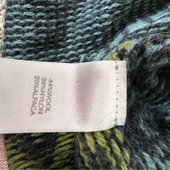 J Jill wool blend waterfall Aztec print cardigan. Sz XS - Picture 7 of 7